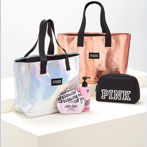 PINK Victoria's Secret Handbags - 🎀PINK Victoria's Secret Tote & Beauty Bag